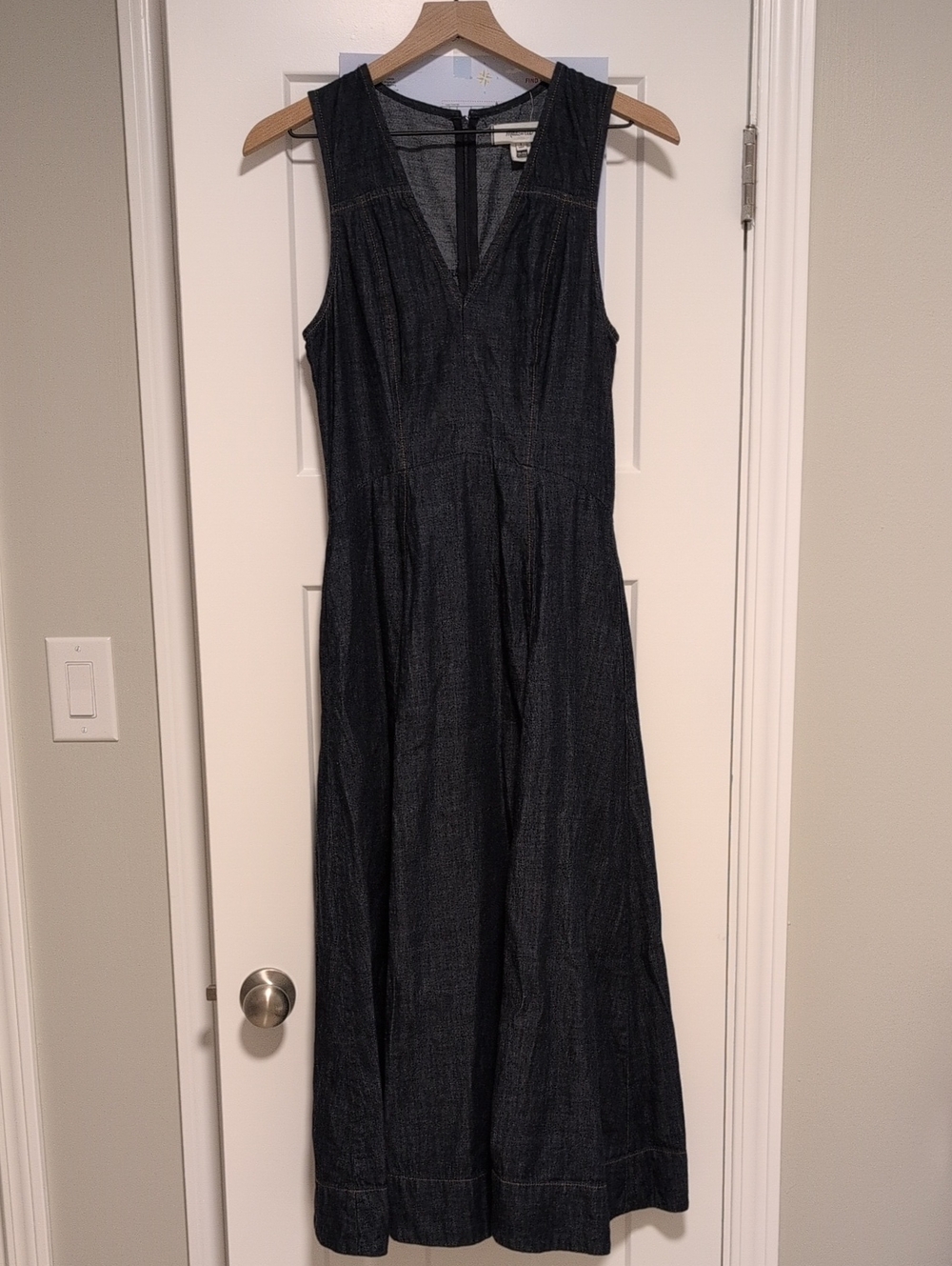 Madewell Dark Denim Maxi Dress
